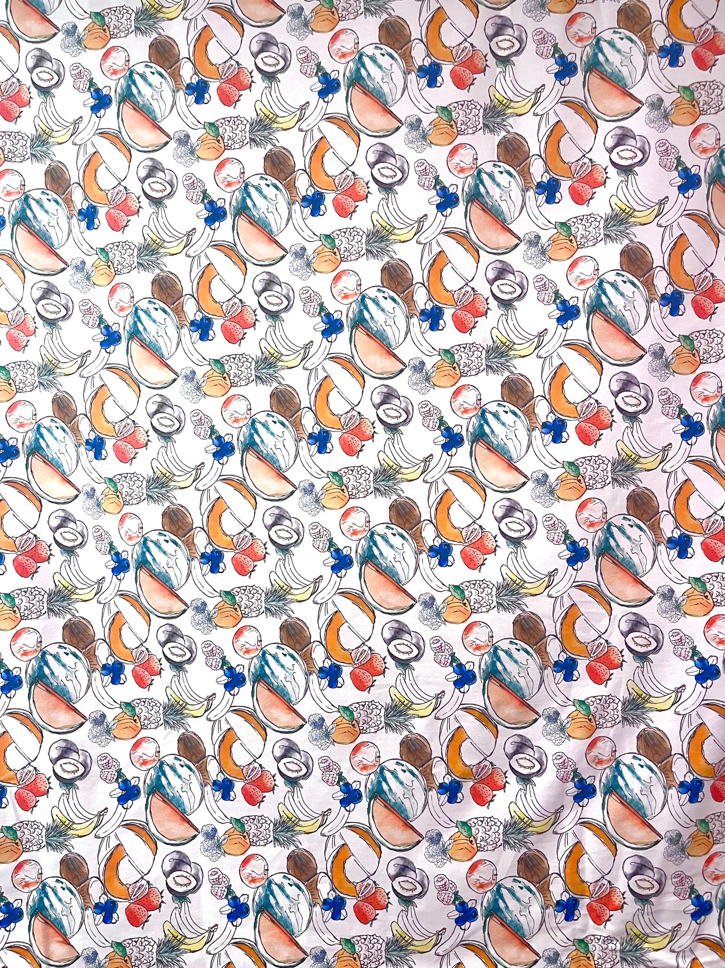 ALANI Fruit Print Cotton Poplin. Sustainably made in Italy.