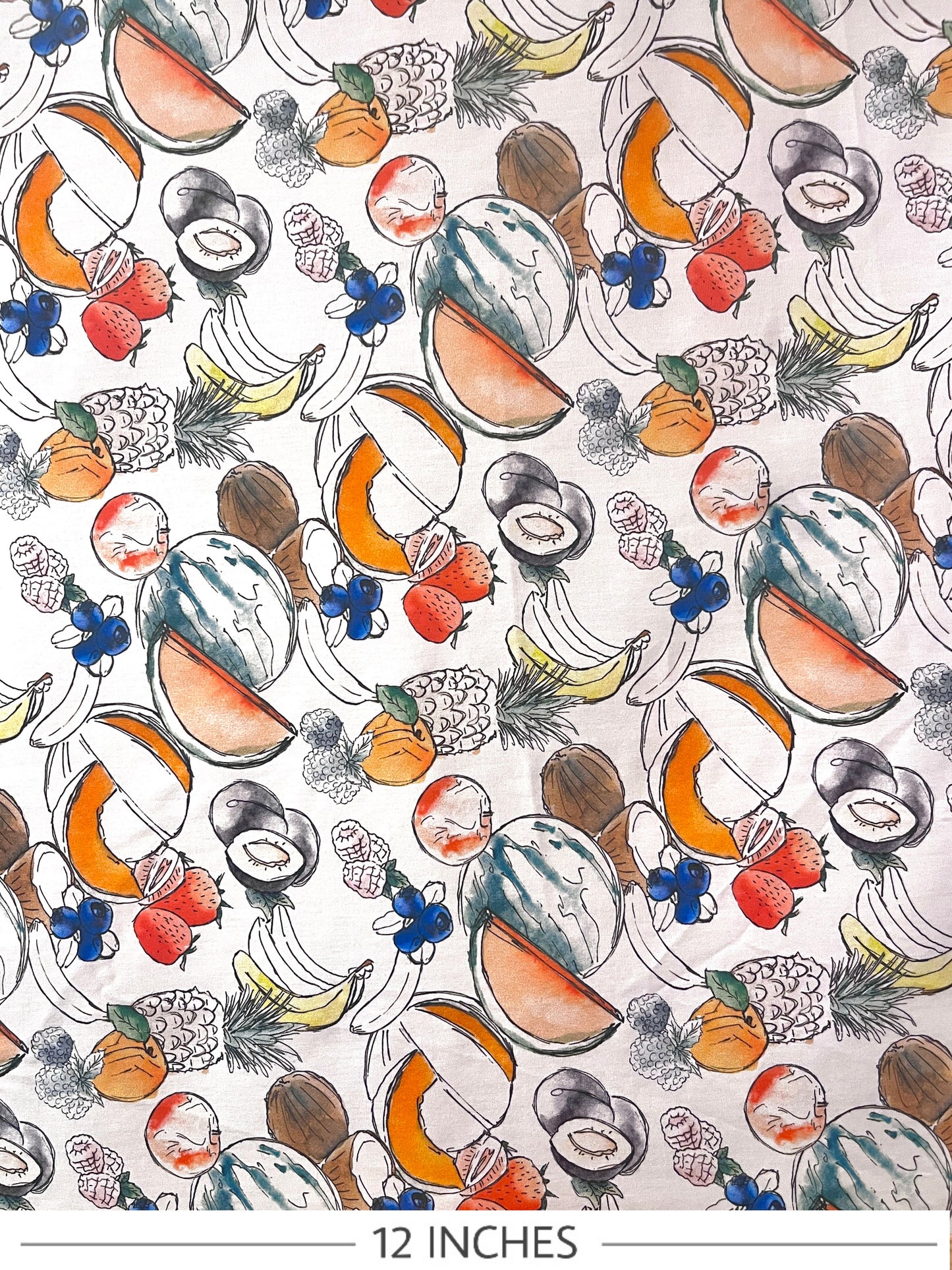 ALANI Fruit Print Cotton Poplin. Sustainably made in Italy.