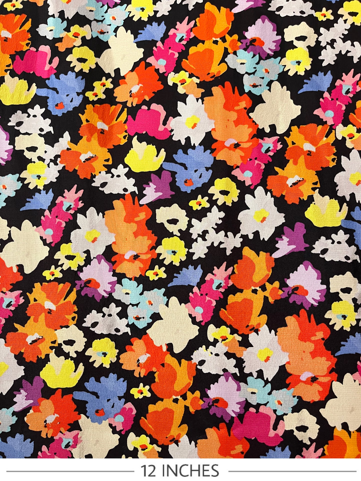 COSETTE Petite Floral Print Viscose Marocain. Sustainably made in Italy. - Matrona: Sustainable Textiles and Fashion