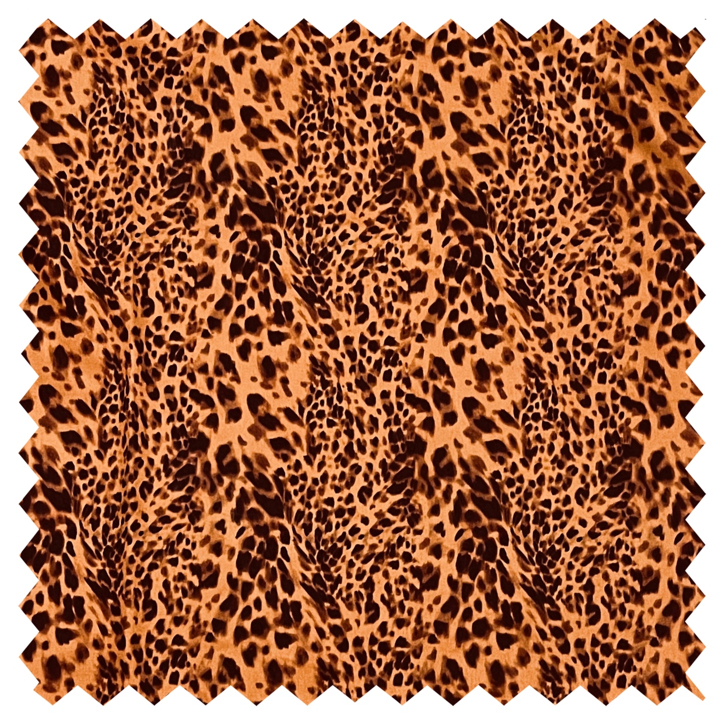 LETICIA Leopard Print Cotton Denim. Sustainably made in Italy.