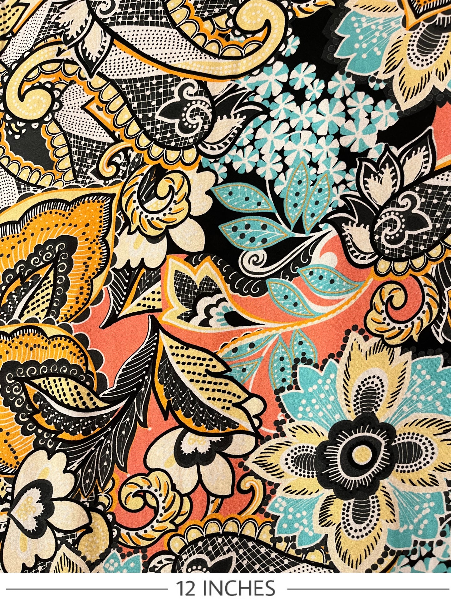 JOSEPHINE Spring Paisley Print Viscose Challis. Sustainably made in Italy. - Matrona: Sustainable Textiles and Fashion