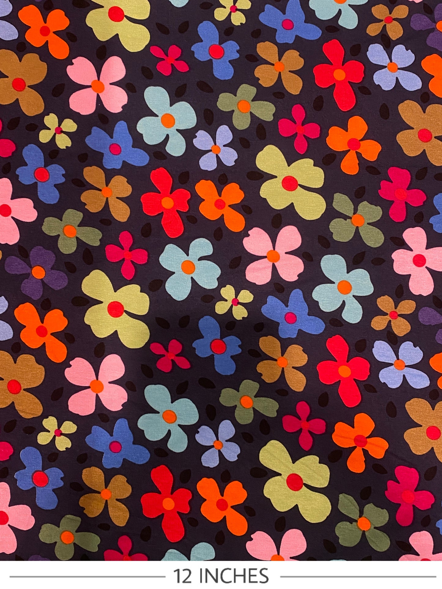 FIORELLA Marimekko-inspired Floral Print Viscose Jersey Knit. Sustainably made in Italy.