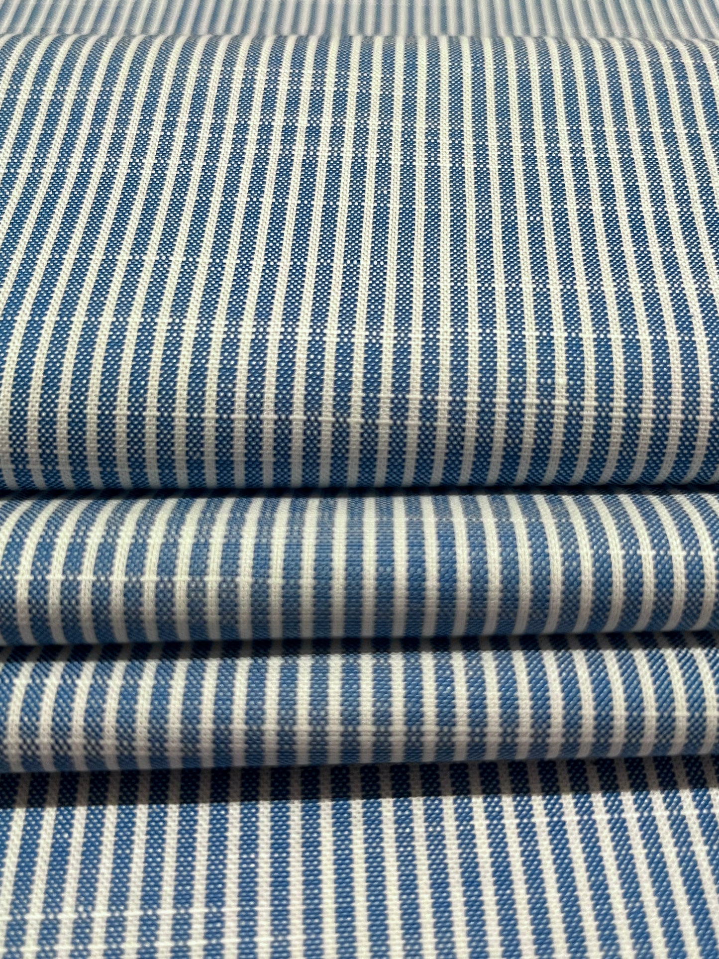 BREE Pinstripe Pattern Irish Linen. Sustainable made in Italy.