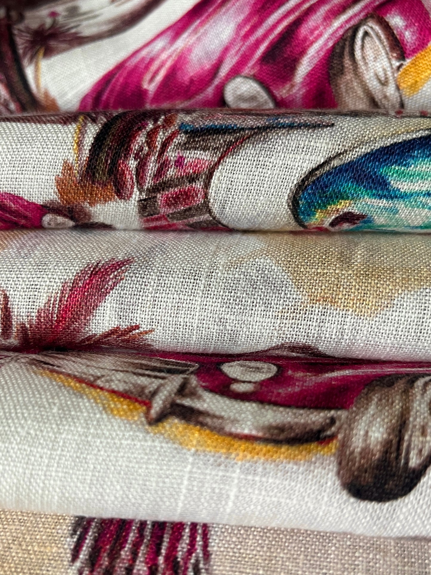 ELIZE Resort Print Linen. Sustainable made in Italy.