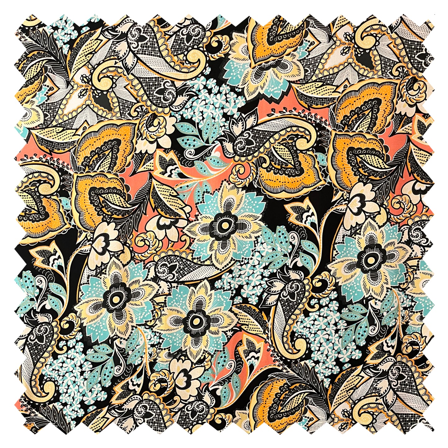 JOSEPHINE Spring Paisley Print Viscose Challis. Sustainably made in Italy. - Matrona: Sustainable Textiles and Fashion