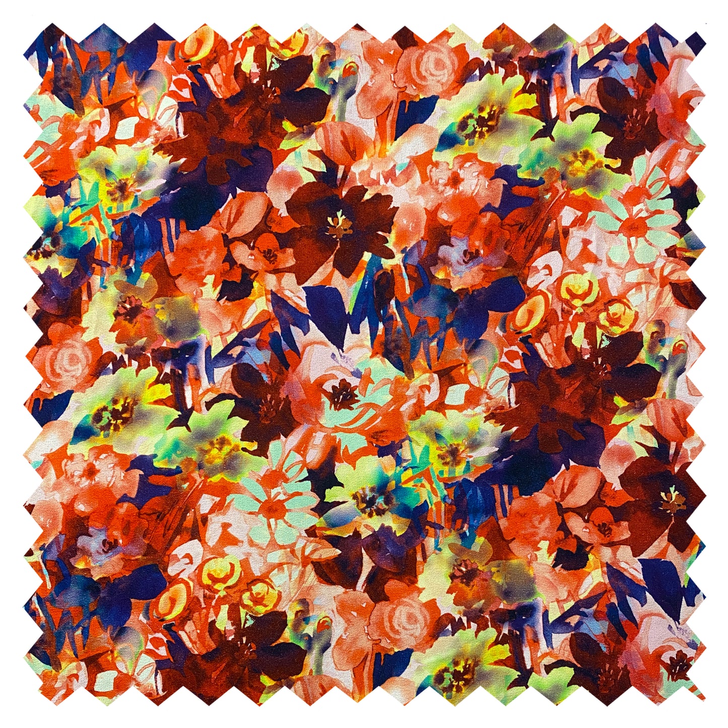 DONATELLA Watercolor Floral Print 4-ply High Twist Viscose Crepe. Sustainably made in Italy. - Matrona: Sustainable Textiles and Fashion