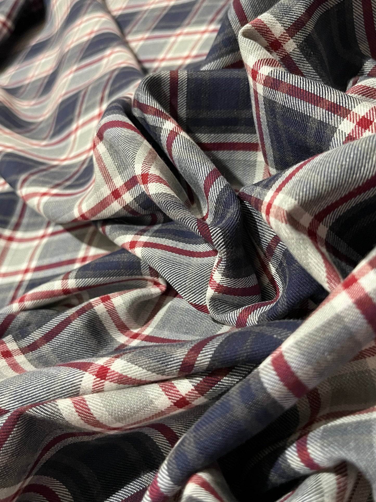 ORLA Yarn-Dyed Tartan Design Cotton Plaid. Sustainably made in Italy.\