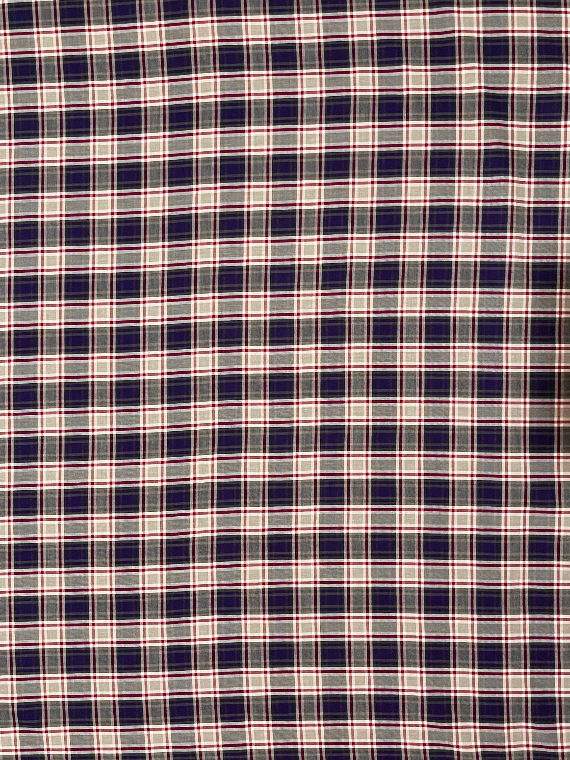 ORLA Yarn-Dyed Tartan Design Cotton Plaid. Sustainably made in Italy.