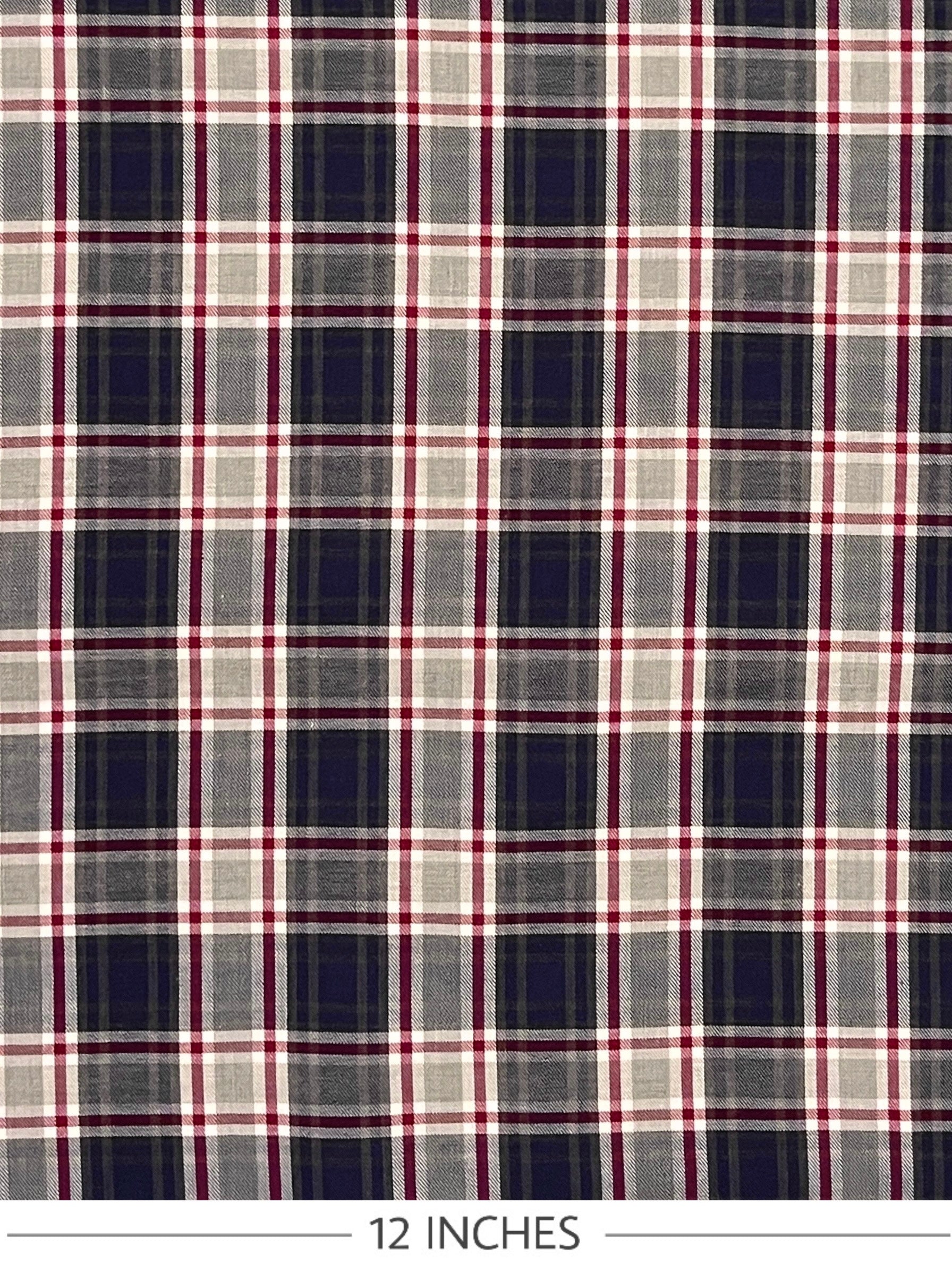 ORLA Yarn-Dyed Tartan Design Cotton Plaid. Sustainably made in Italy.