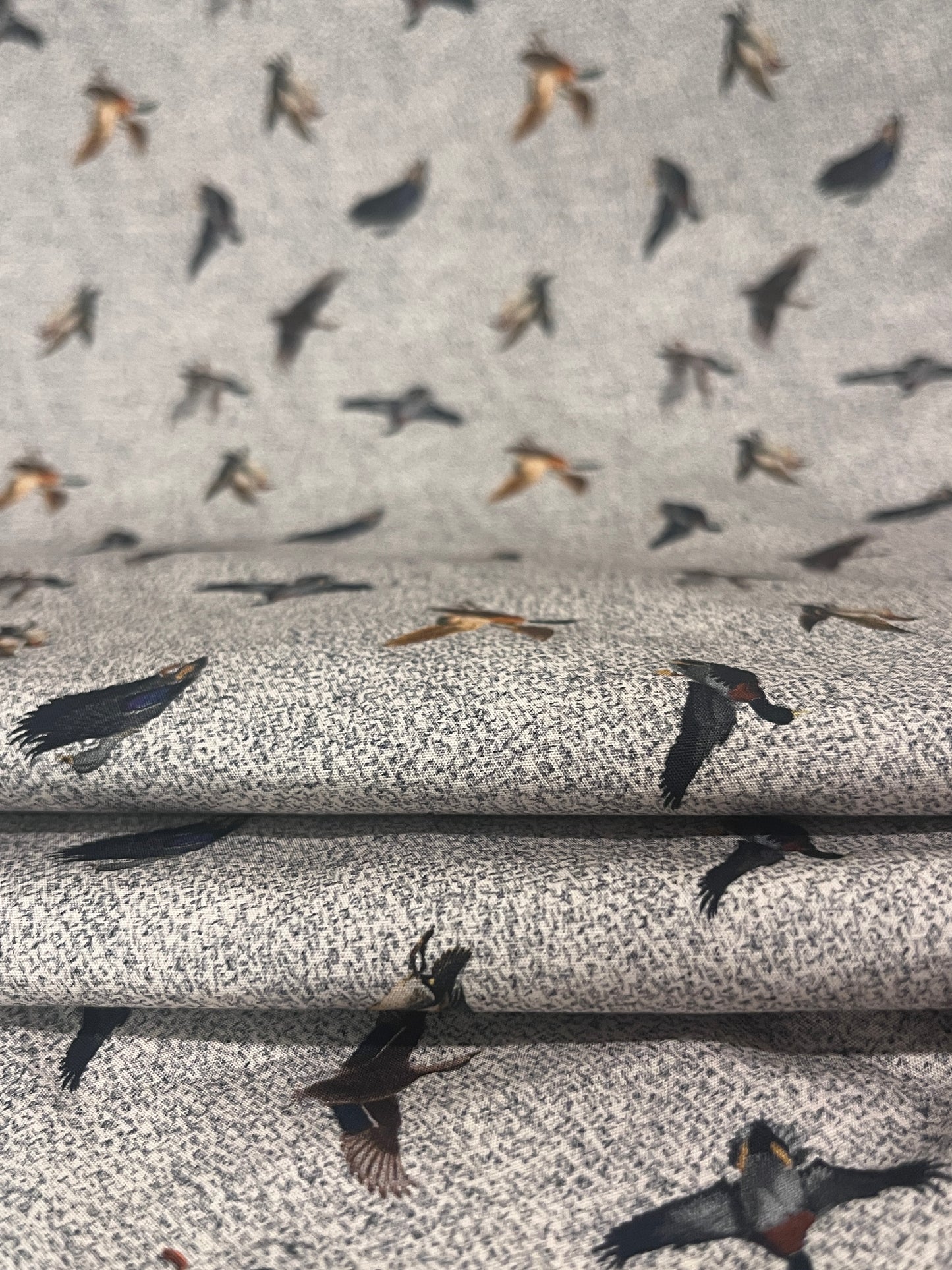 KAI Bird Print Cotton Poplin. Sustainable made in Italy.