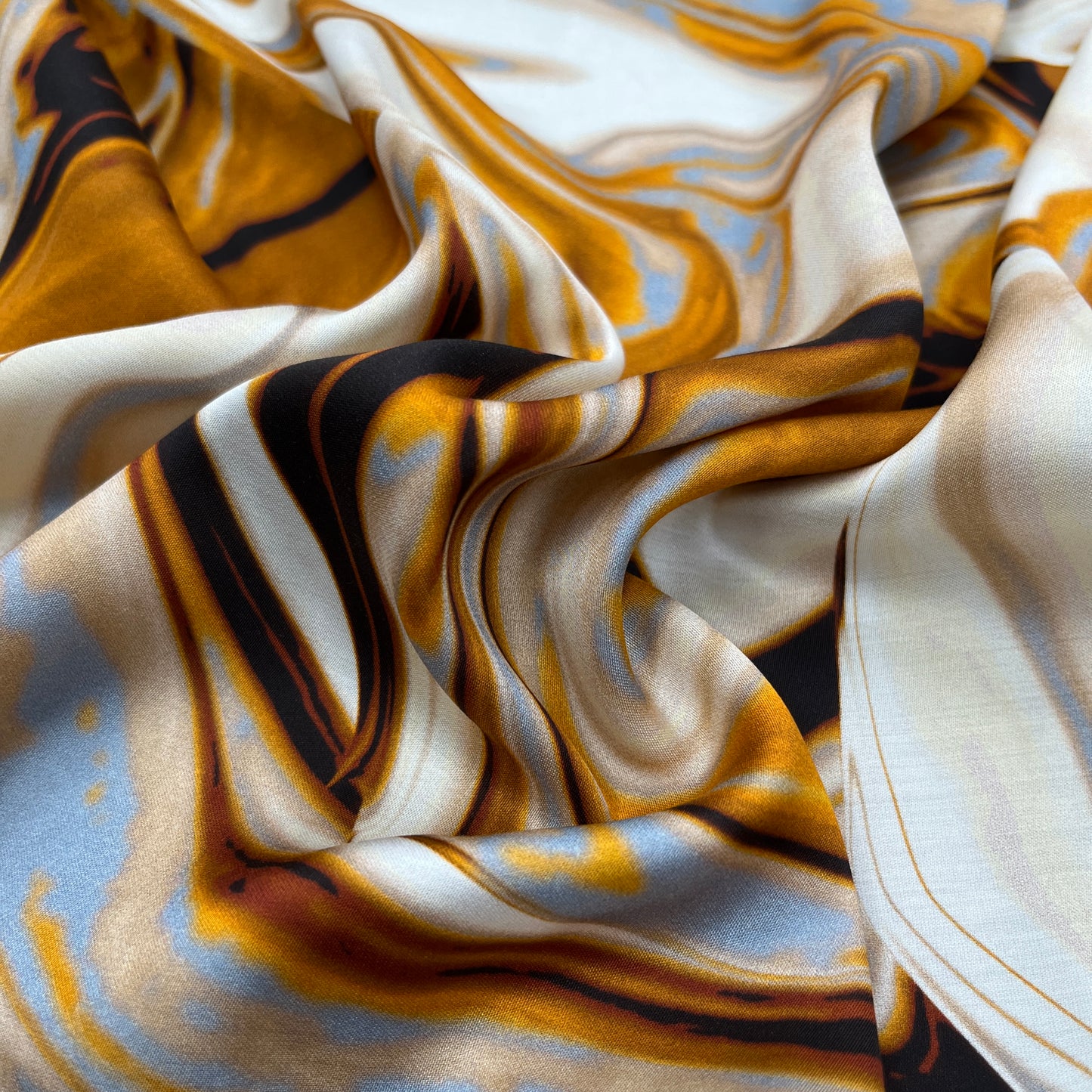 "Il Fiume di Marmo" Signature Neckerchief Scarf by Matrona. Sustainably made in USA.